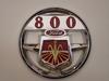 photo of This hood emblem is for the 800 Series (bright metal with red background)