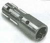 photo of I.D. 1.375 inch 6 spline female to O.D. 1.125 inch 6 spline male, Extends: 2.750 inches, Length: 5.375 inches Max HP: 70. WARNING: The use of PTO adapters can be hazardous if not used with adequate protection such that ASABE standard S318.16 requires suitable shielding be provided  for any device intended for installation between the tractor PTO shaft and the implement input driveline .
