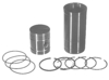 photo of Contains sleeves, pistons, pins, retainers, top chrome and oil control ring set. For 3-9\16 inch standard bore. For D15 to engine serial number 119504 with 175 CID 4-cylinder diesel engine.