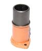 photo of For use with the G2113 Exhaust Triple Outlet Manifold (0878R) used on the 188 and 207 Diesel engines. Inside diameter at top is 2 inches, 2 7\8 inches at base. 3 1\2  Bolt Spacing. Fits 430, 530, 630, 470, 570, 480, 480B, 580B, 480C, 580C, 480D, 580D, 480LL, Ind. backhoes; 310E, 310F, 310G, 420C, 350, 350B, 450, 450B, Crawlers; 580, 584, 584C, 585C, 584D, 585D, 586D, Forklifts; 1700, 1835, 1845, 1845S.
