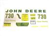 photo of For model 730 Gas only. This is a set of 15 self adhesive decals. Licensed by John Deere. These are printed on Mylar, not die cut.