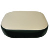 photo of For 660, 750, 770, 880, 990, 1500, 1555, 1600, 1700, 1800, 1900, White 2-78, White 4-78. Seat Bottom is Green and White Vinyl on Wood. Measures 20.5 x 16 inches. 2 Mounting tabs, 9 inches center-to-center.