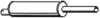 photo of Vertical Exhaust Inlet inside diameter 1-11\16 inches, outlet outside diameter 1-3\4 inches, overall length 35 inches. For tractor models 160 with Perkins Diesel 1968 to 1973, 6040 Diesel 1980 to 1982. OEM part number 70207310, uses R1749 clamp and R1799 rain cap.