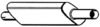 photo of Vertical Exhaust Inlet inside diameter 3 inch, outlet outside diameter 3 inch, overall length 46 inches. For 6060, 6070, 6080. OEM number use R1756 clamp, use R1805 rain cap.