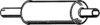 photo of Vertical Exhaust inlet inside diameter 3 7\16 inch, outlet outside diameter 3 1\2 inch, overall length 32 inches. For MF1100 with Perkins 6.354 Diesel Engine, MF1130 with Perkins T6.354 Diesel Engine. Use part number MC312 clamp, use R1806 rain cap.