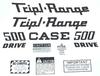 photo of For 500 Tripl-Range. Complete Decal Set.