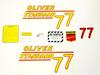 photo of For 77 Standard 1951 and up. Yellow Numbers. Compete decal set.