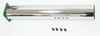 photo of Chrome Pipe is double wall construction with 4 bolt flange is 4  O.D. Length 24 . For Unstyled A, G, 60, 70, 620, 630, 720, 730