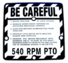 John Deere 530 Be Careful Plate