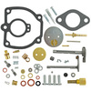 photo of This Comprehensive Carburetor Kit is used on International carburetors 388296R92, 388297R94, 406803R91 (Must Reuse Fuel Inlet Fitting), 406804R91 (Must Reuse Fuel Inlet Fitting). The kit contains all the parts shown.