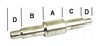 photo of A= 1.496 inch, B= .908 inch, C= .996 inch, D= .660 inch. For tractor models 100, 200, 300, 500, 600.
