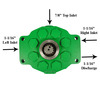photo of Splined shaft. Old fluid needs to be completely flushed-use clean new fluid. 1 1\16 inch Left inlet, 7\8 inch Top Inlet, 1 1\16 inch Right Inlet, 1 1\16 inch Right Discharge. 29.5 GPM. For tractor models (4000, 4020 SN# 258410 and up), (4320 4 WD SN# 014561 and up), (4520, 4620, 4230, 4430, 4630 4 WD), 8430, 8630, (4040, 4240, 4440, 4640, 4840 4 WD), 8440, 8640, 4650, 4850. Replaces AR94661.