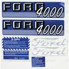 Ford 4000 Decal Set, 62-64 Gas