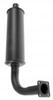 photo of For 1100, 1200, 1300, 1500, 1900. All 1979 to 1982. 4 bolt vertical round 4.25 inch round shell muffler. 90 degree bend at base of muffler and pipe. Total length of 24 inches. Outlet 1.75 inch outside diameter, 2 inch c to c bolt spacing. Replaces SBA314100350.