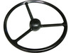 photo of This 3 spoke steering wheel comes with a cap. For models 1979 and later. Ford 1100, 1110, 1200, 1210, 1120, 1215, 1220, 1320, 1520, 1620, 1720, 1920, 2120, 3415, TC30, T1510, T1520. Note, this steering wheel has a flat underside where it meets the column. Some of they models may have a dished back and this wheel will not work. Replaces SBA334310110, SBA334300050, 794200-15710, 194440-15700, 194440-15800, 794262-15710, 66611-41400