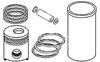 photo of This sleeve and piston kit is for 1 hole using a Flat Head Piston on 113 CID, 123 CID 4 cylinder gas engine models: 130, 140, 22, 230, 240, 62, 76, 81, A, AV, A1, AV1, B, BN, C, Super A, Super A serial number 255418-310299, Super AV, Super AV serial number 255418-310299, U-2 serial number <22113, U-2A serial number <22113.