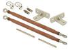 photo of Stabilizer Kit, high-clearance. For tractors: MF65, MF165, MF175, MF180. Contains 2 adjustable arms, right and left brackets, pins and hardware for mounting. Replaces 677187 and 677188. 6 1\2 inch drop.