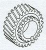 photo of 20\27 tooth, 4.075 inch O.D., 1.875 inch I.D. For JD 1520, 1530, 2020, 2030, 2040, 2240, 2440, 820, 830, (2155, 2355 All SN# <756483) tractors.