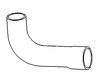 photo of Hose, radiator outer upper for tractors: 2955 to SN# 660813 and up without sound guard body~ SN# 664560 and up with sound guard body, 3055, 3155 SN# 664560 and up, 3255.