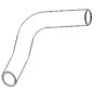photo of Hose, radiator lower for tractor: 4320 gas. For tractor models 4040, 4230, 5020, 6030.