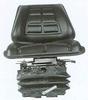 photo of Scissor suspension with four springs and one shock absorber. Completely adjustable for weight, height, and forward\rear position. Folding armrests are optional (TS1080ARS). Leatherette upholstery, vacuum formed and watertight for use in all weather conditions.