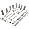 photo of Fits Super A, AV serial number 255418 to serial number 310299, C and Super AI, AV1 serial number 310300 and up, Super C, 100 and 200. Valve Length 4-57\64 inch, (Gas 4 cylinder, C113, C123 CID). Replaces exhaust valves marked 57798D and intake valves marked 57797D. Kit includes valves, valve springs (for non-roto exhaust valve), valve keys, valve guides.