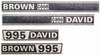 photo of Hood Only Decal Set for David Brown 995.