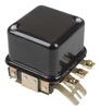 photo of Voltage Regulator, 6 volt, positive ground, saddle mount, 4 terminal. For tractor models B, C, CA, IB, WC, WD, WD45, WF. Replaces Allis Chalmers: 4514722, 74514722. Replaces Delco: 1118265, 1118305, 1118786, 1118790.