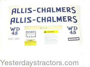 Allis Chalmers WD45 Decal Set - Gas ACWD45