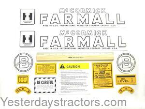 Farmall B Decal Set IHCBCV