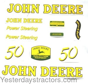 John Deere 50 Decal Set JD50D