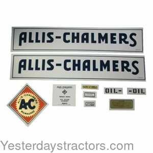DECAL SET NEW FOR TRACTORS # 19-7-29 C ALLIS CHALMERS 