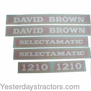 Case 1210 David Brown Decal Set 100522
