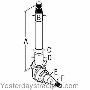 Ford 9000 Spindle - Left Hand 100648