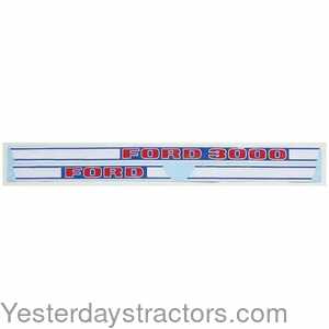 Ford 3000 Ford 3000 Hood Decal Set 100695