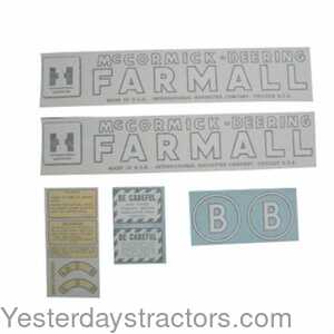 100895 International McCormick-Deering Farmall Decal Set 100895