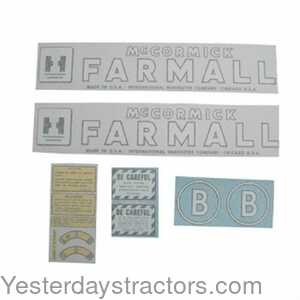 Farmall B International McCormick Farmall Decal Set 100906