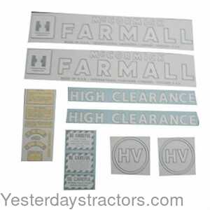 Farmall HV International McCormick Farmall Decal Set 100910