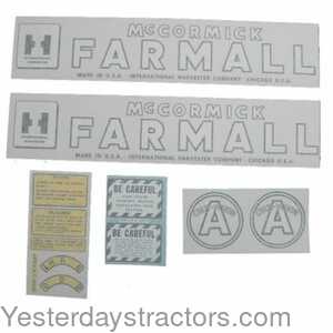 Farmall A International McCormick Farmall Decal Set 100914