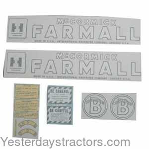 Farmall B International McCormick Farmall Decal Set 100915