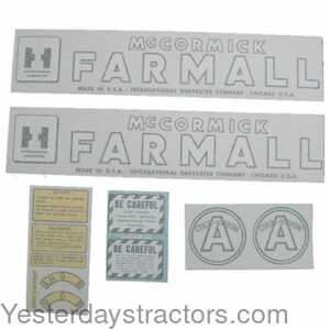 Farmall B International McCormick Farmall Decal Set 100917