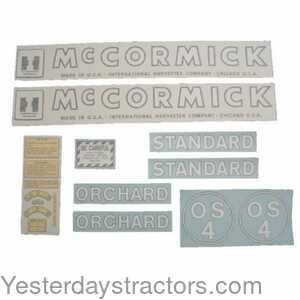 Farmall O4 International McCormick Decal Set 100921