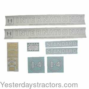 Farmall I4 International Decal Set 100924