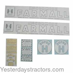 Farmall Super H International Decal Set 100937