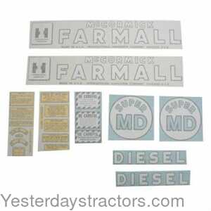 Farmall Super M International Decal Set 100939