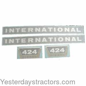 Farmall 424 International 424 Diesel Decal Set 100974