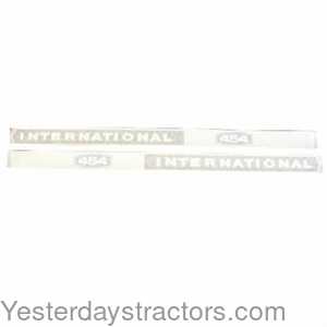 Farmall 454 International 454 Hoods Decal Set 100977