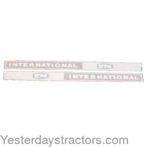 Farmall 574 International 574 Hoods Decal Set 100979