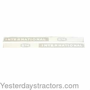 Farmall 674 International 674 Hoods Decal Set 100980