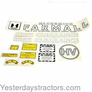 Farmall HV International HV Decal Set 101039